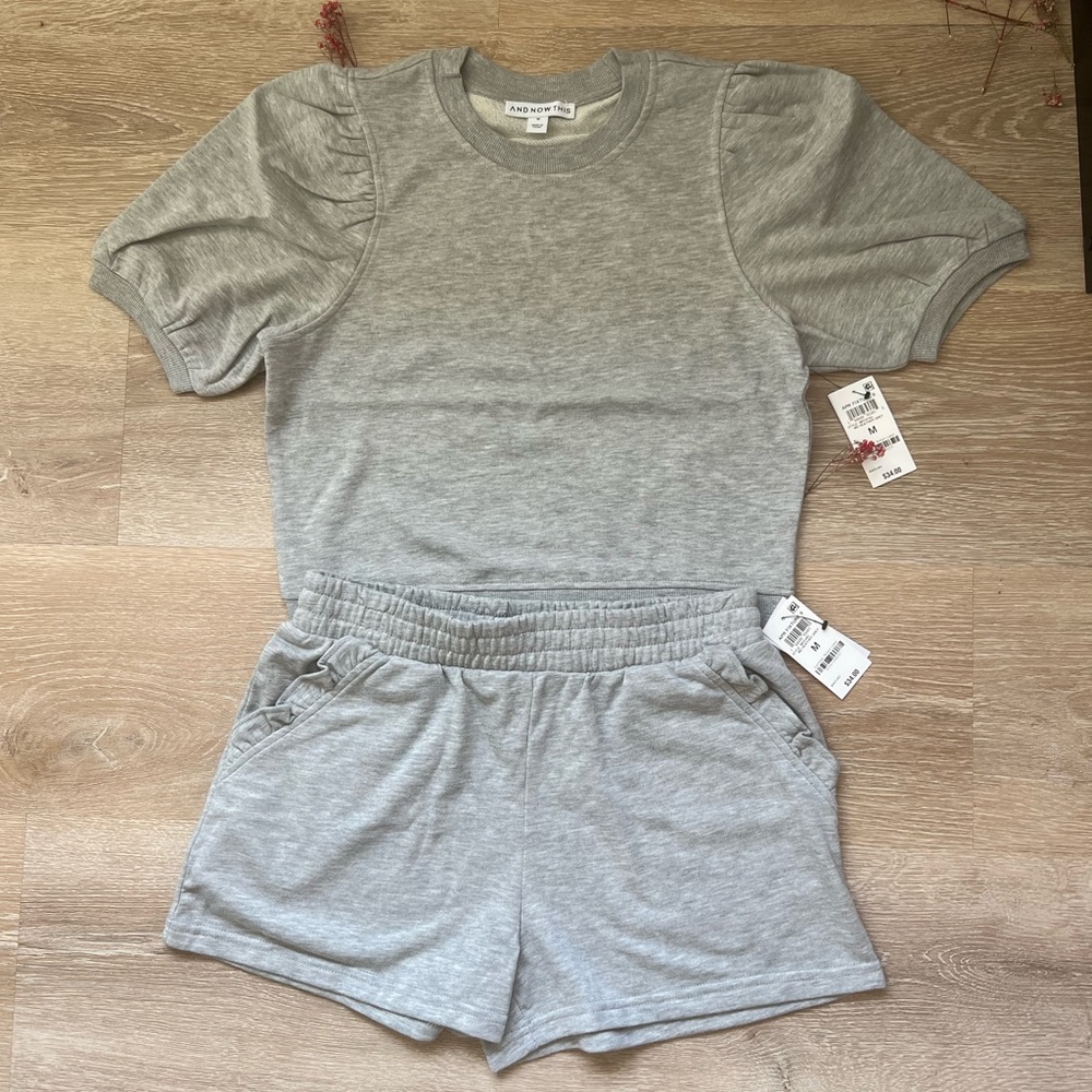 And Now This women’s crop top and shorts set🤍🤍